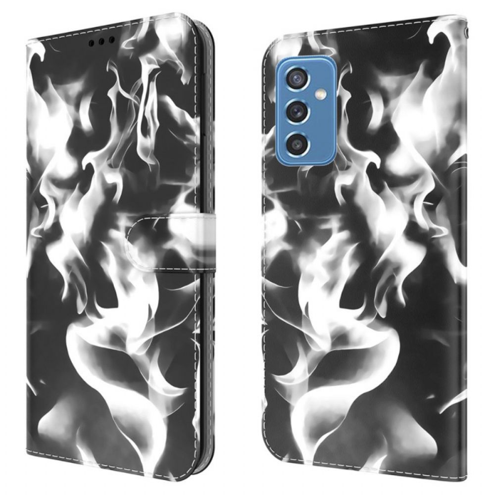 Lederhüllen Für Samsung Galaxy M52 5G Flammen