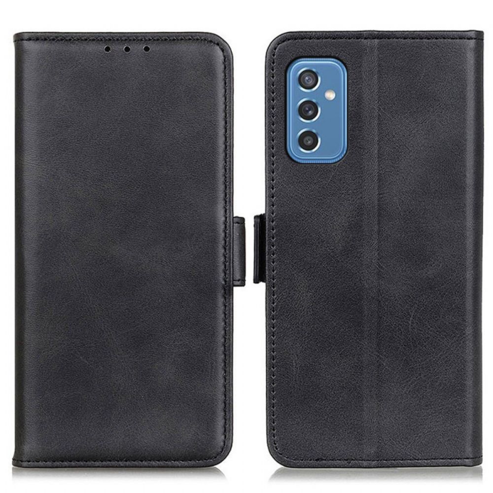 Lederhüllen Für Samsung Galaxy M52 5G Flip Case Doppelklappe