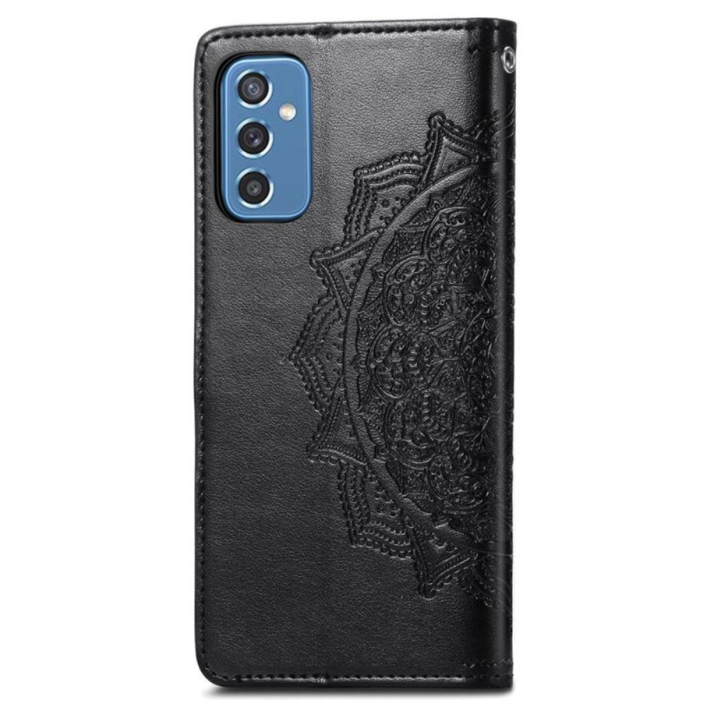 Lederhüllen Für Samsung Galaxy M52 5G Geflochtenes Mandala