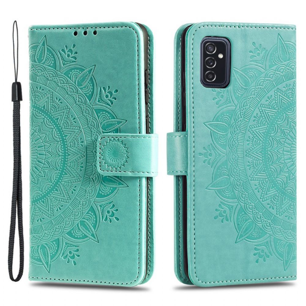 Lederhüllen Für Samsung Galaxy M52 5G Sonnen-mandala