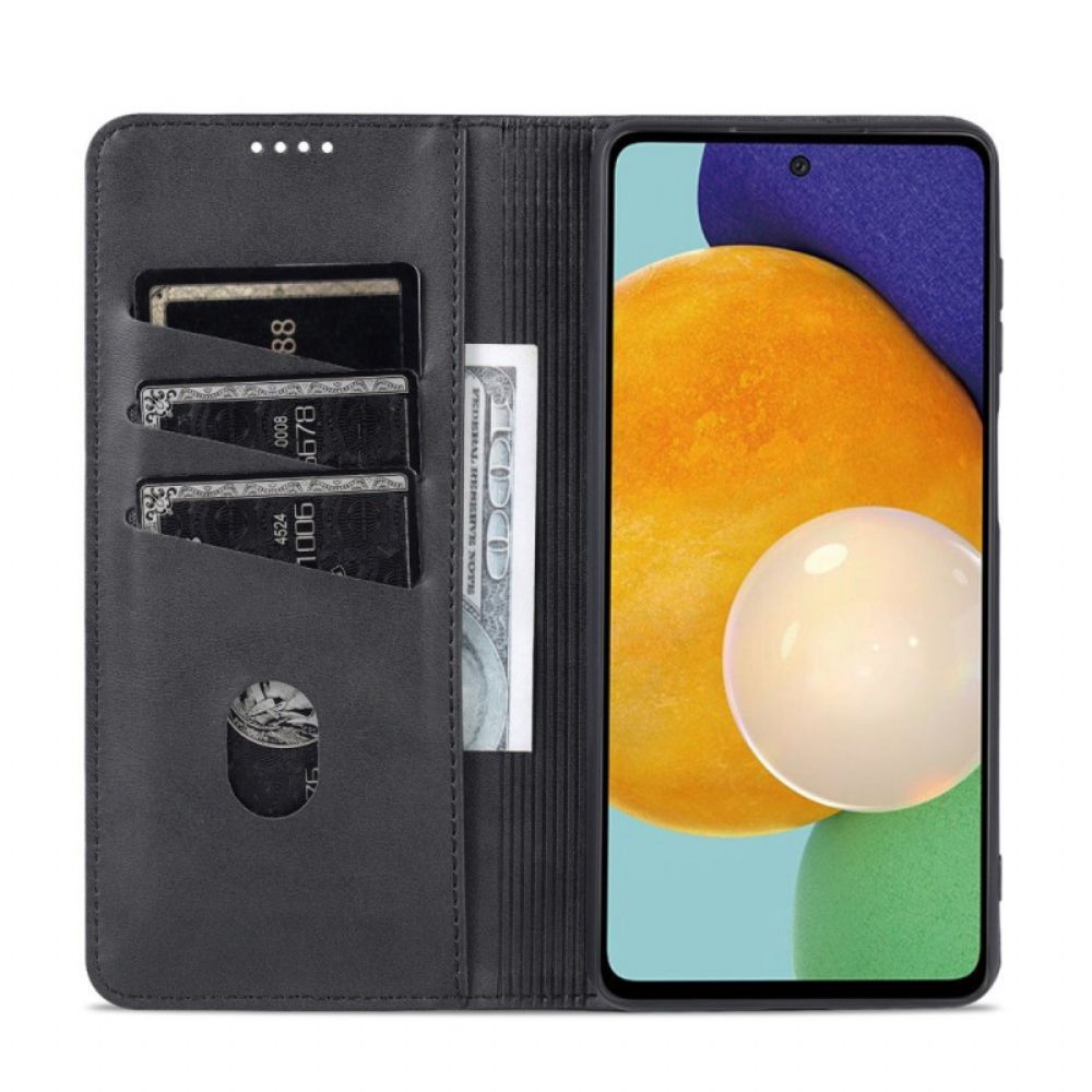 Schutzhülle Für Samsung Galaxy M52 5G Flip Case Azns Ledereffekt