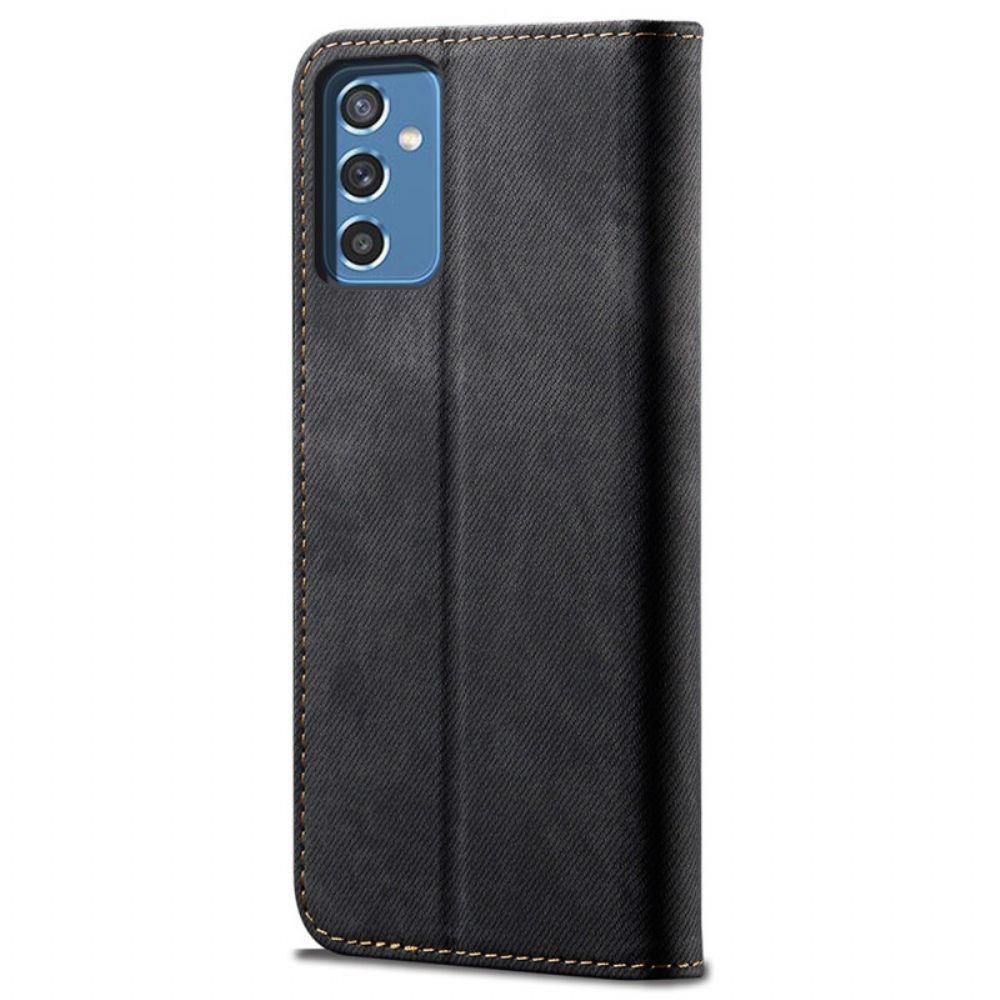 Schutzhülle Für Samsung Galaxy M52 5G Flip Case Jeansstoff