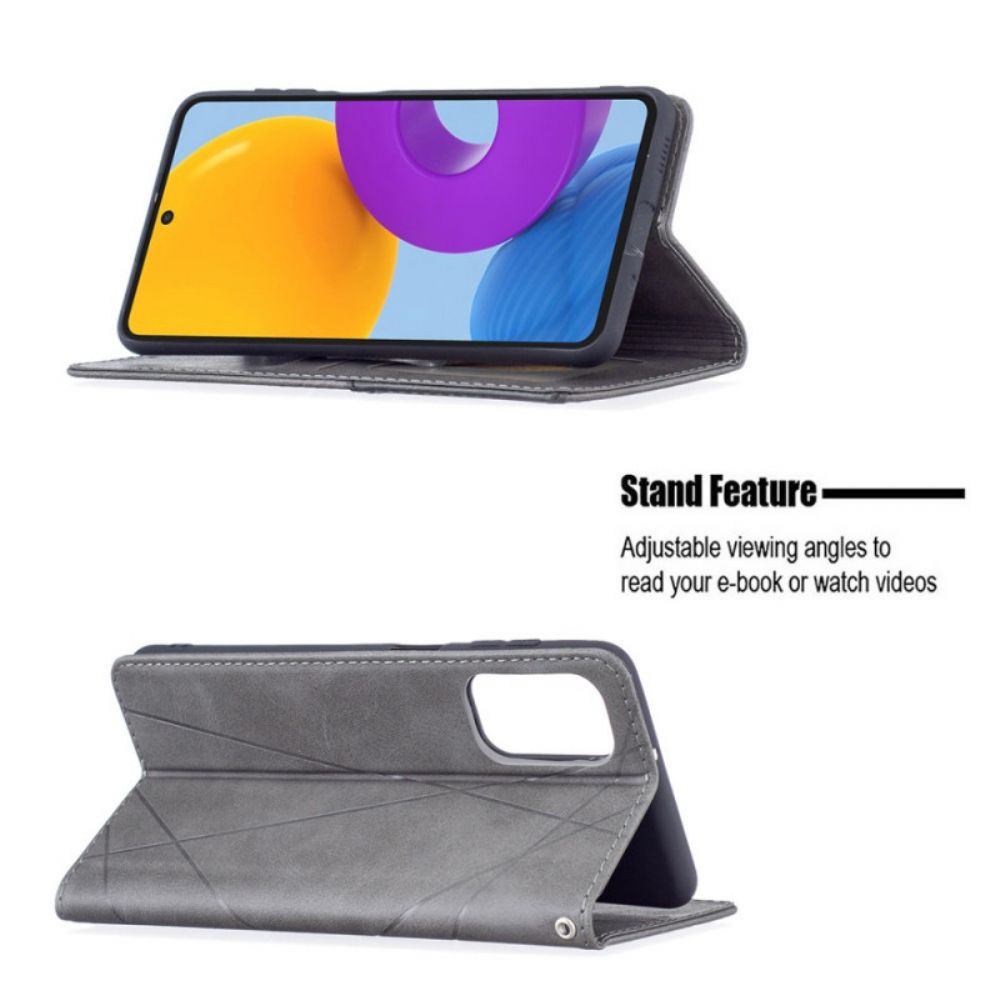 Schutzhülle Für Samsung Galaxy M52 5G Flip Case Muster Aus Kunstleder