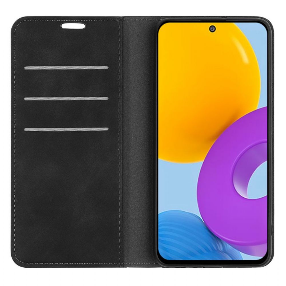 Schutzhülle Für Samsung Galaxy M52 5G Flip Case Verdrehtes Leder