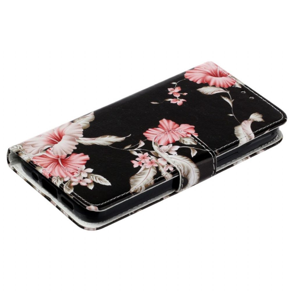 Flip Case Für iPhone 14 Blumen