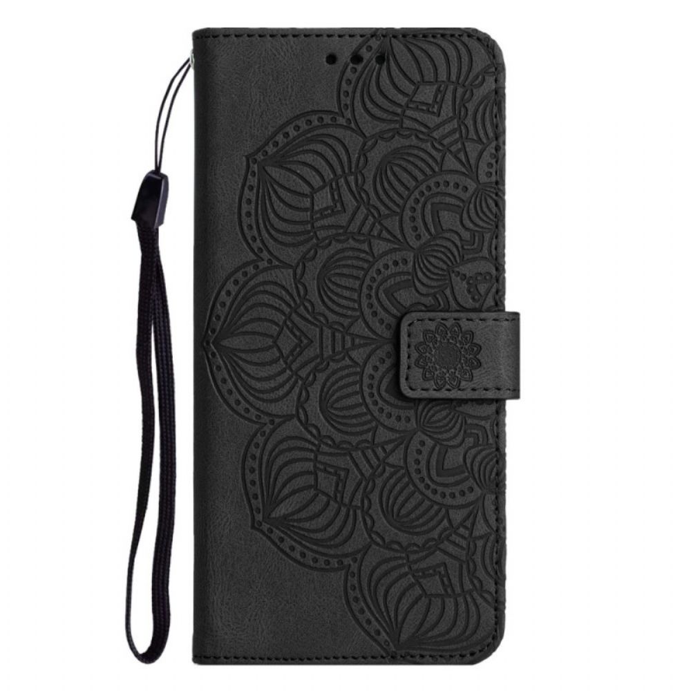 Flip Case Für iPhone 14 Mit Kordel Tanga-mandala