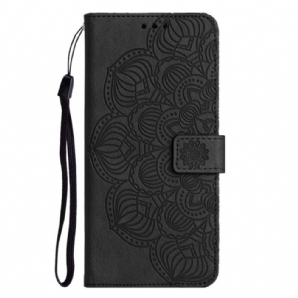 Flip Case Für iPhone 14 Mit Kordel Tanga-mandala