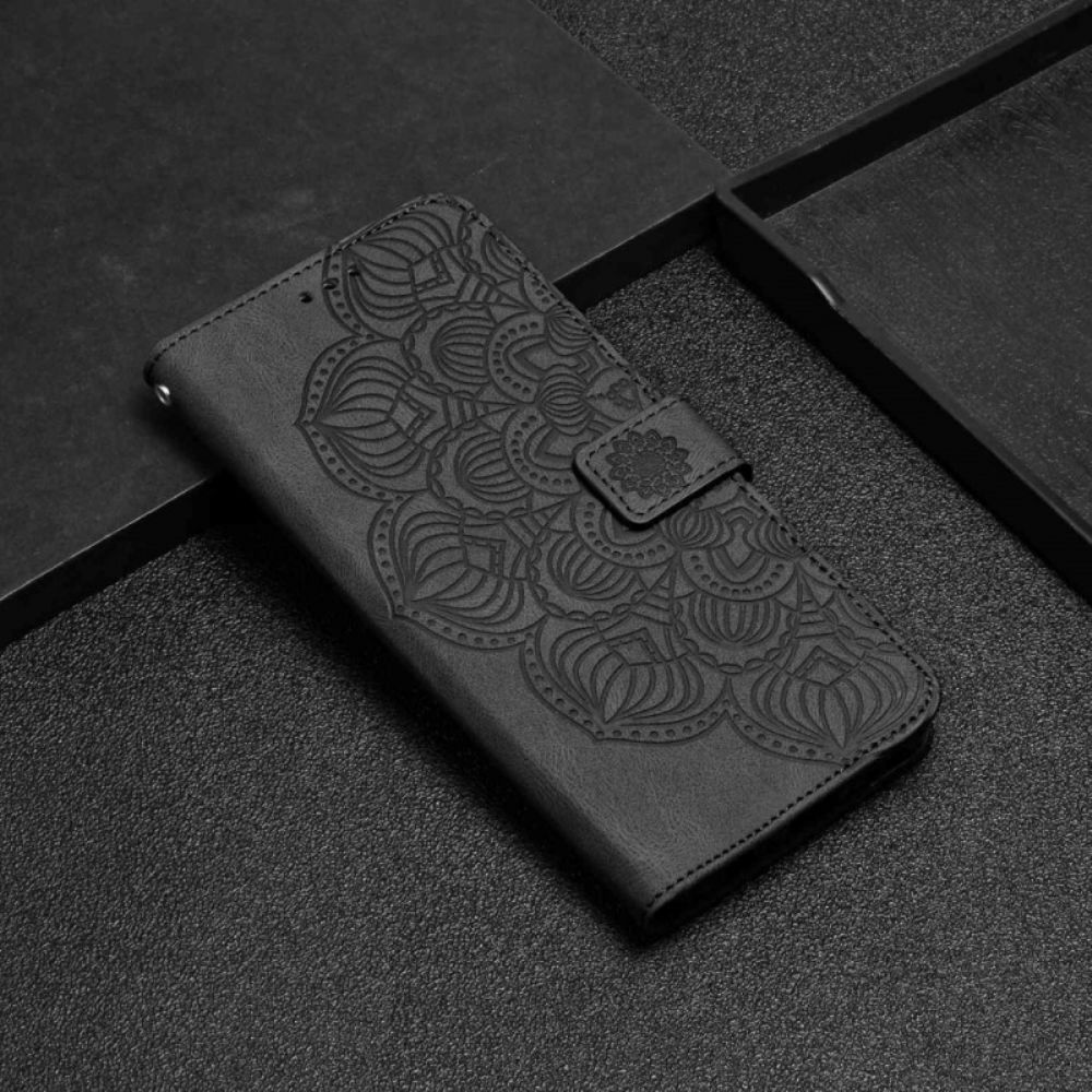 Flip Case Für iPhone 14 Mit Kordel Tanga-mandala