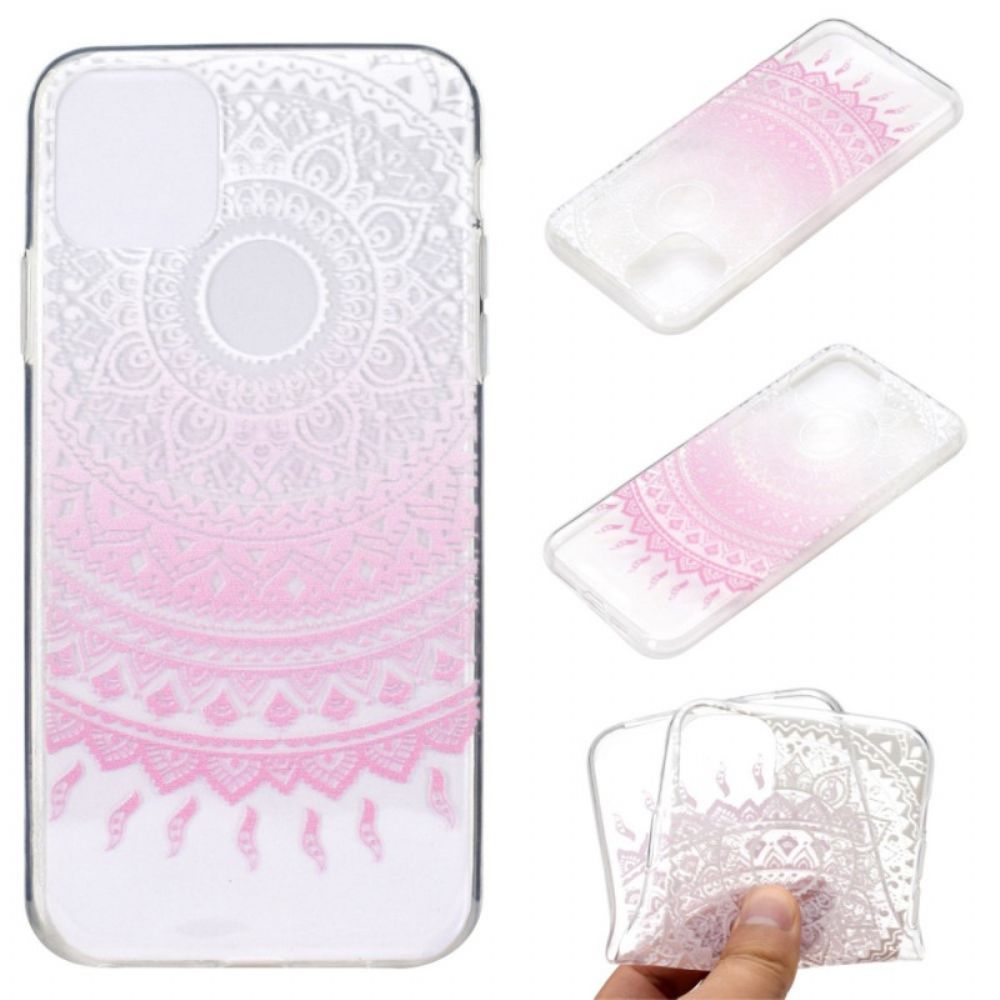 Handyhülle Für iPhone 14 Transparentes Farbiges Mandala