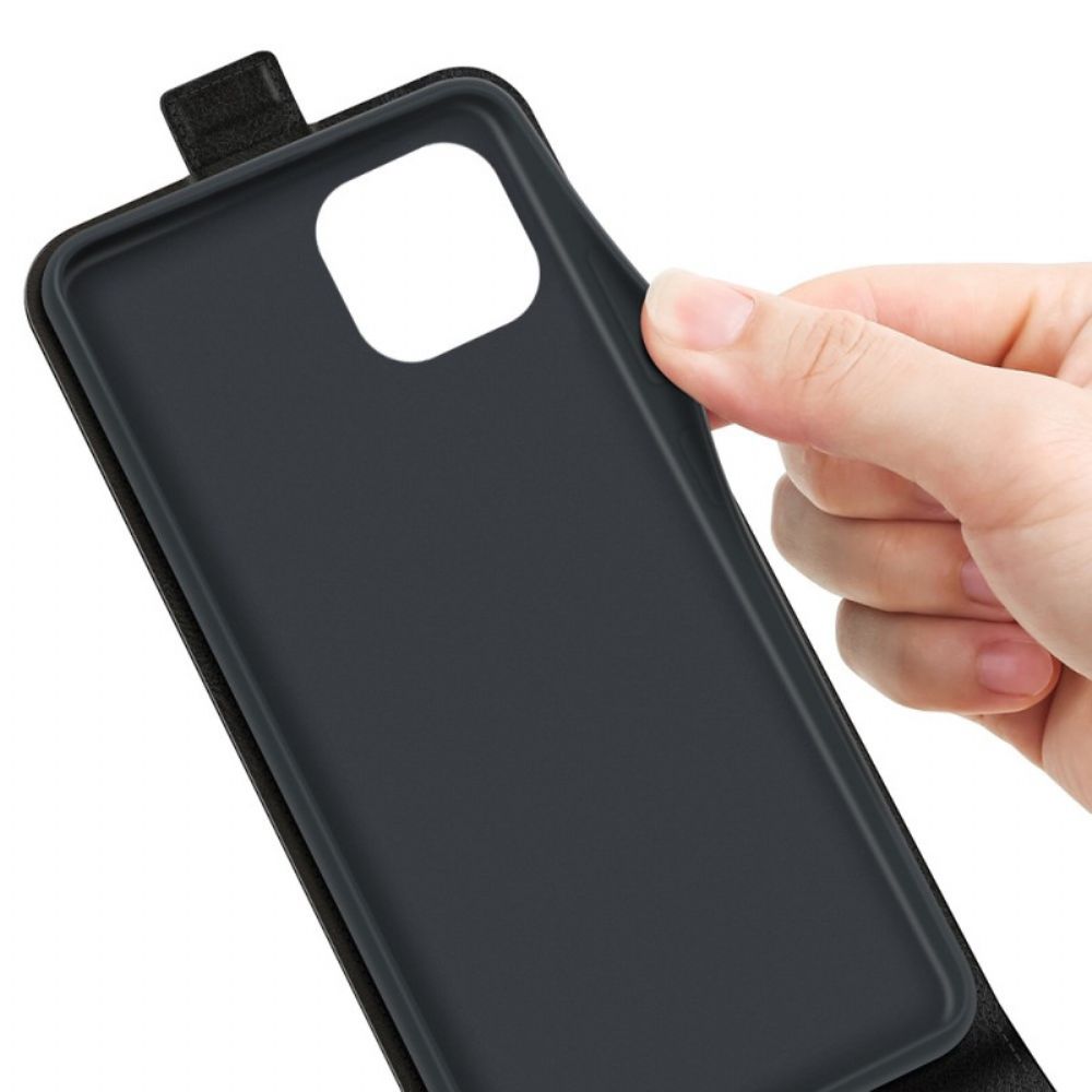 Lederhüllen Für iPhone 14 Flip Case Ledereffekt Mit Vertikaler Klappe