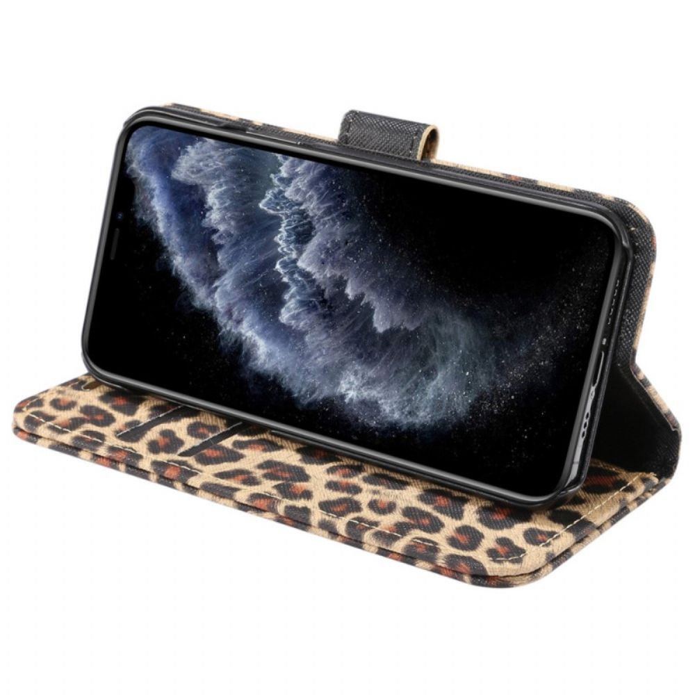 Lederhüllen Für iPhone 14 Leopard