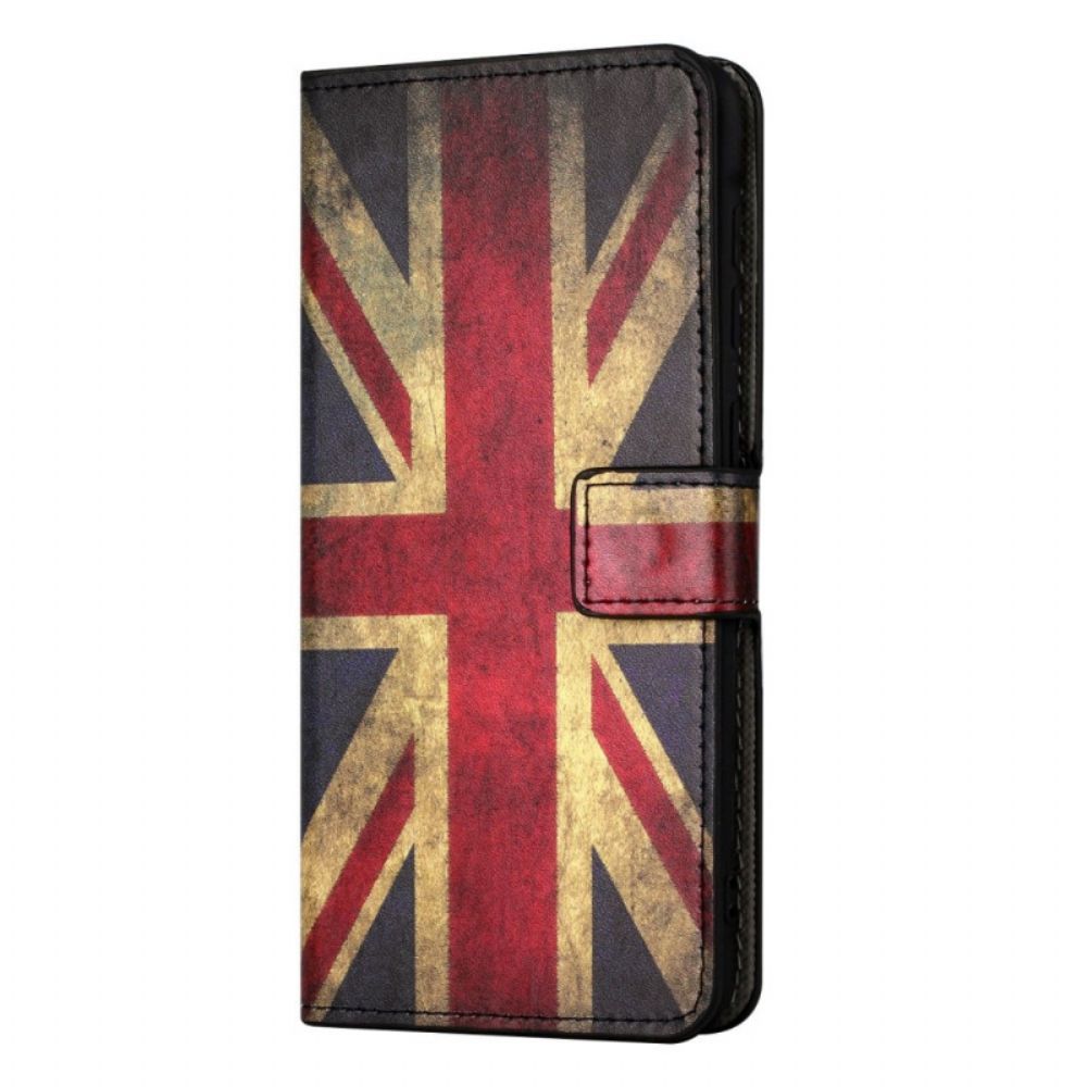 Lederhüllen Für iPhone 14 Vintage Britische Flagge