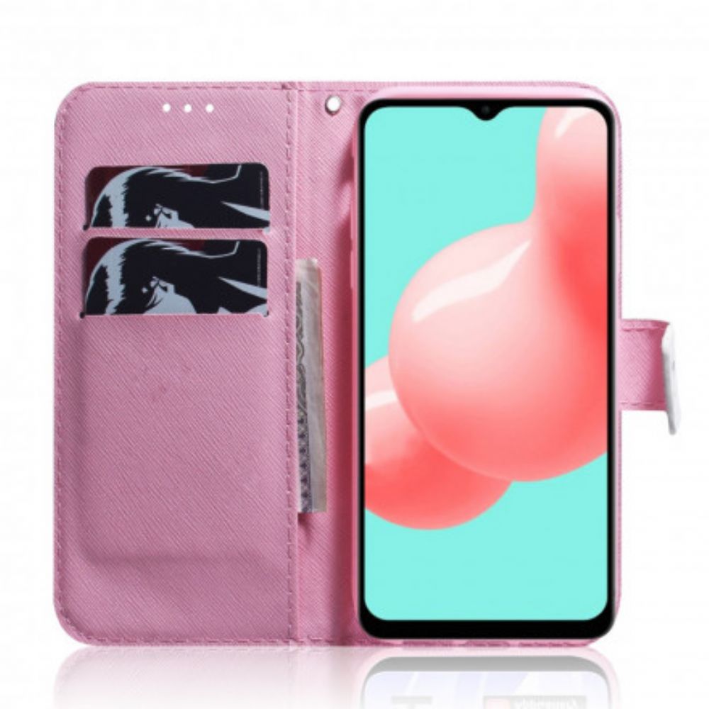 Flip Case Für Samsung Galaxy A32 5G Alte Rosenblüte