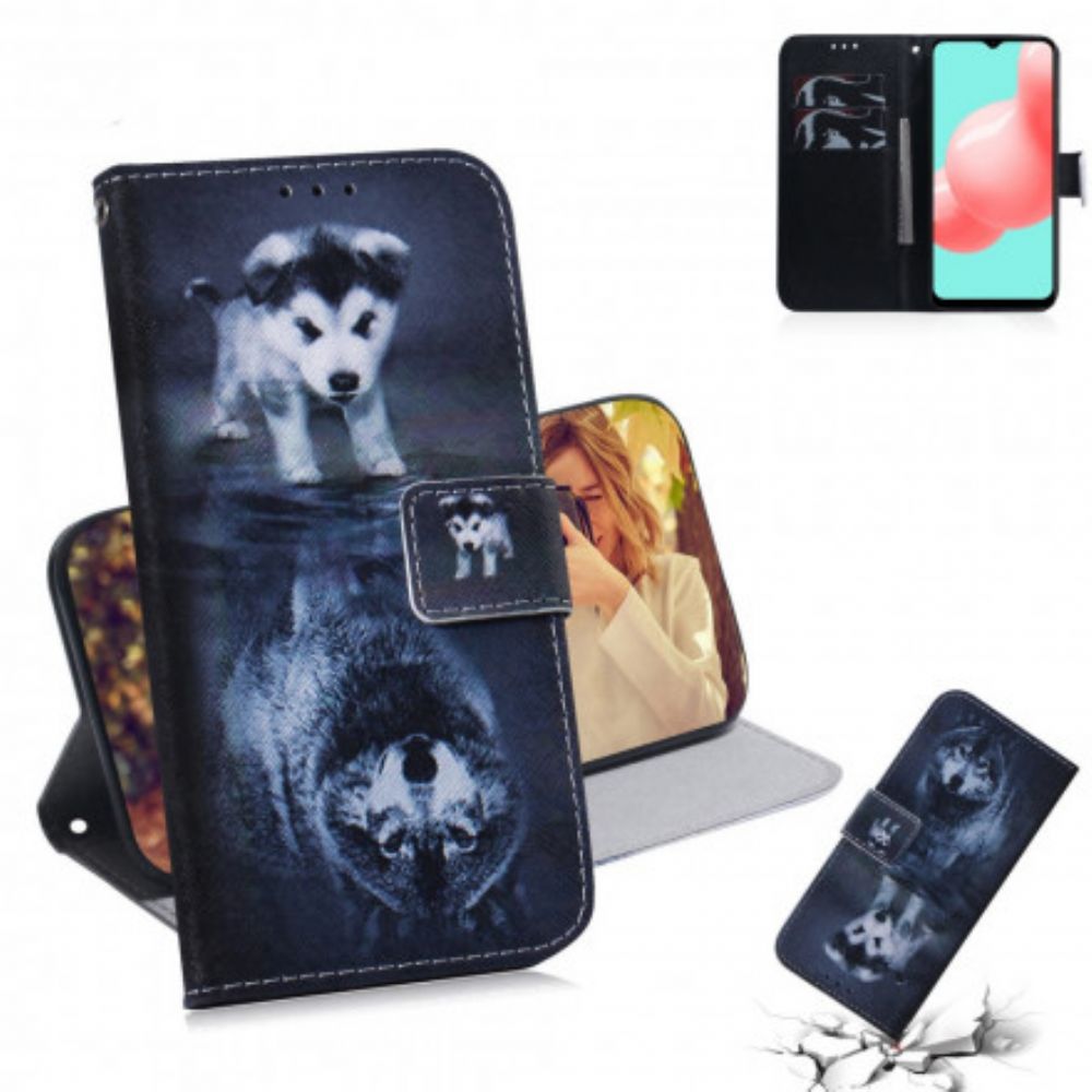 Flip Case Für Samsung Galaxy A32 5G Ernesto Der Wolf