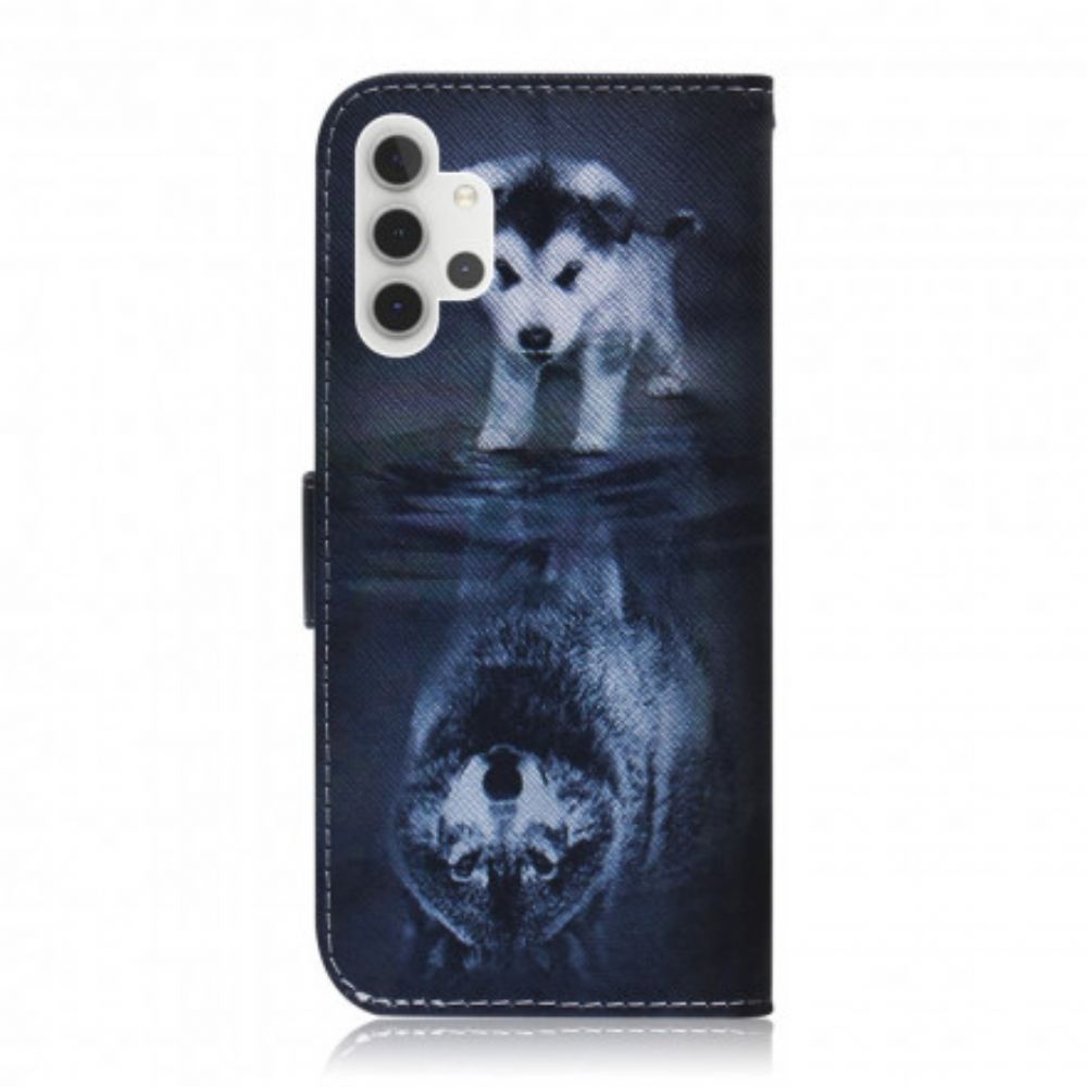 Flip Case Für Samsung Galaxy A32 5G Ernesto Der Wolf