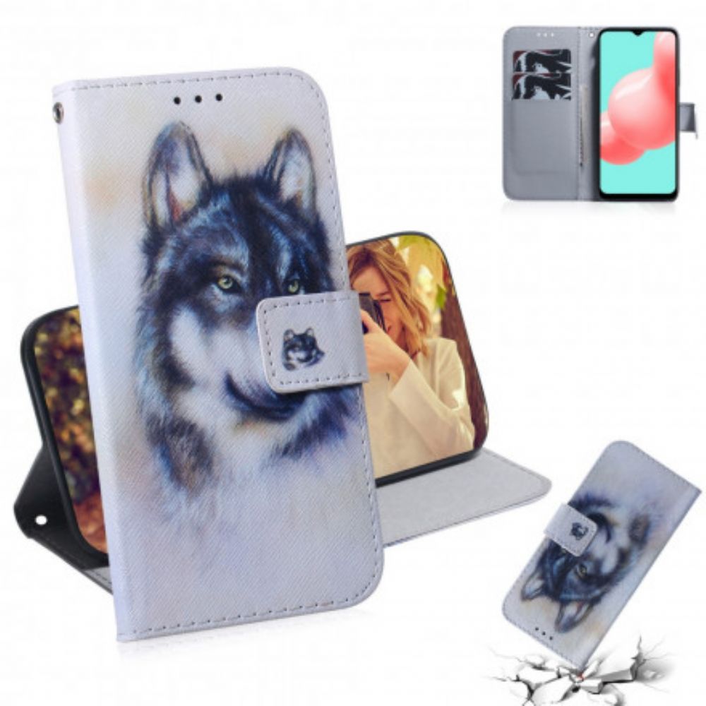 Flip Case Für Samsung Galaxy A32 5G Hundeblick