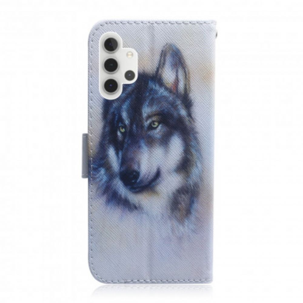 Flip Case Für Samsung Galaxy A32 5G Hundeblick