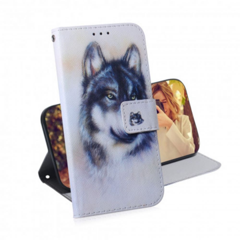 Flip Case Für Samsung Galaxy A32 5G Hundeblick