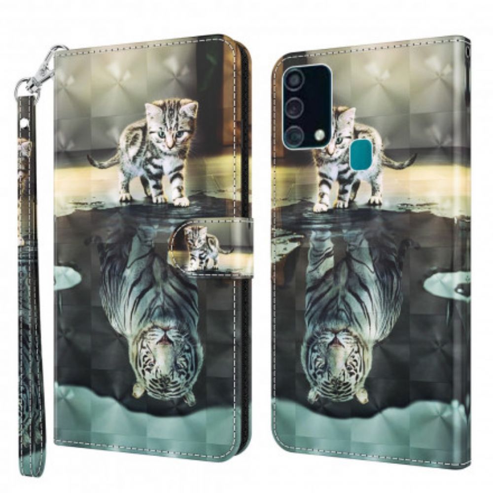 Flip Case Für Samsung Galaxy A32 5G Lichtpunkt Ernest Der Tiger