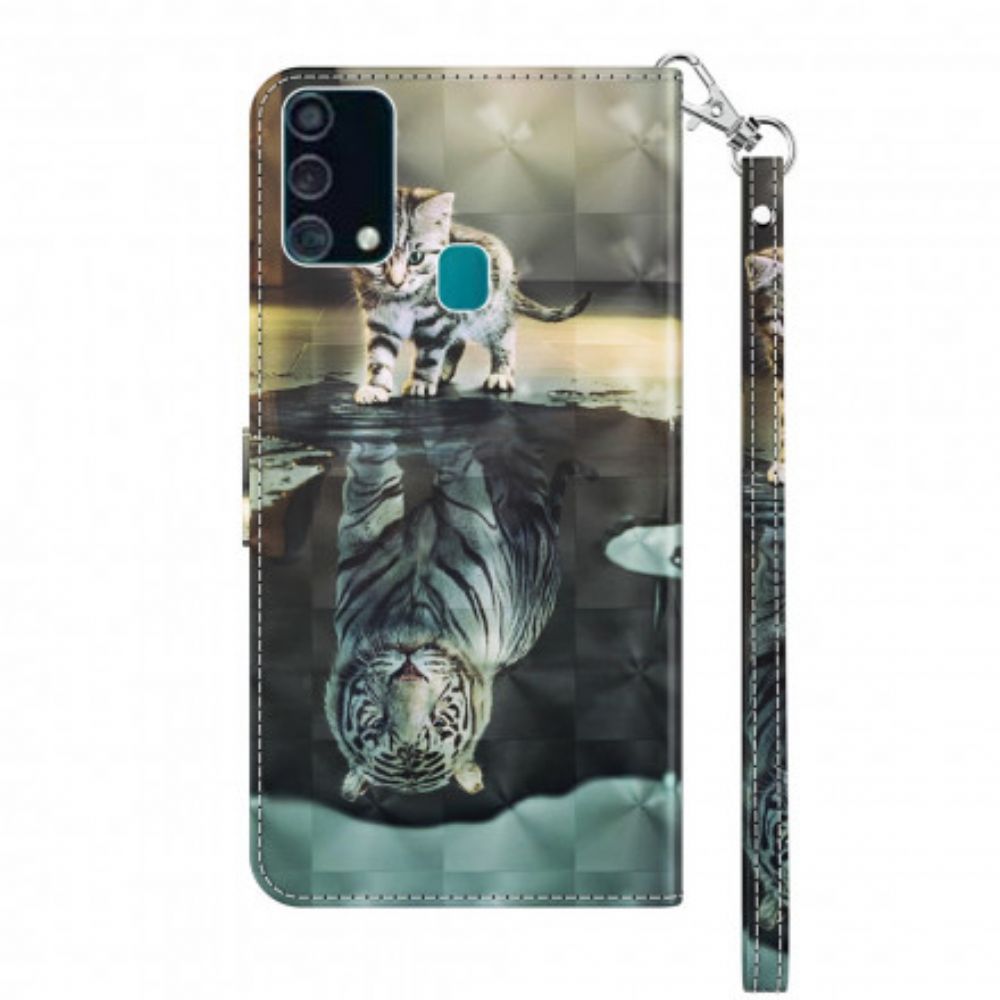 Flip Case Für Samsung Galaxy A32 5G Lichtpunkt Ernest Der Tiger