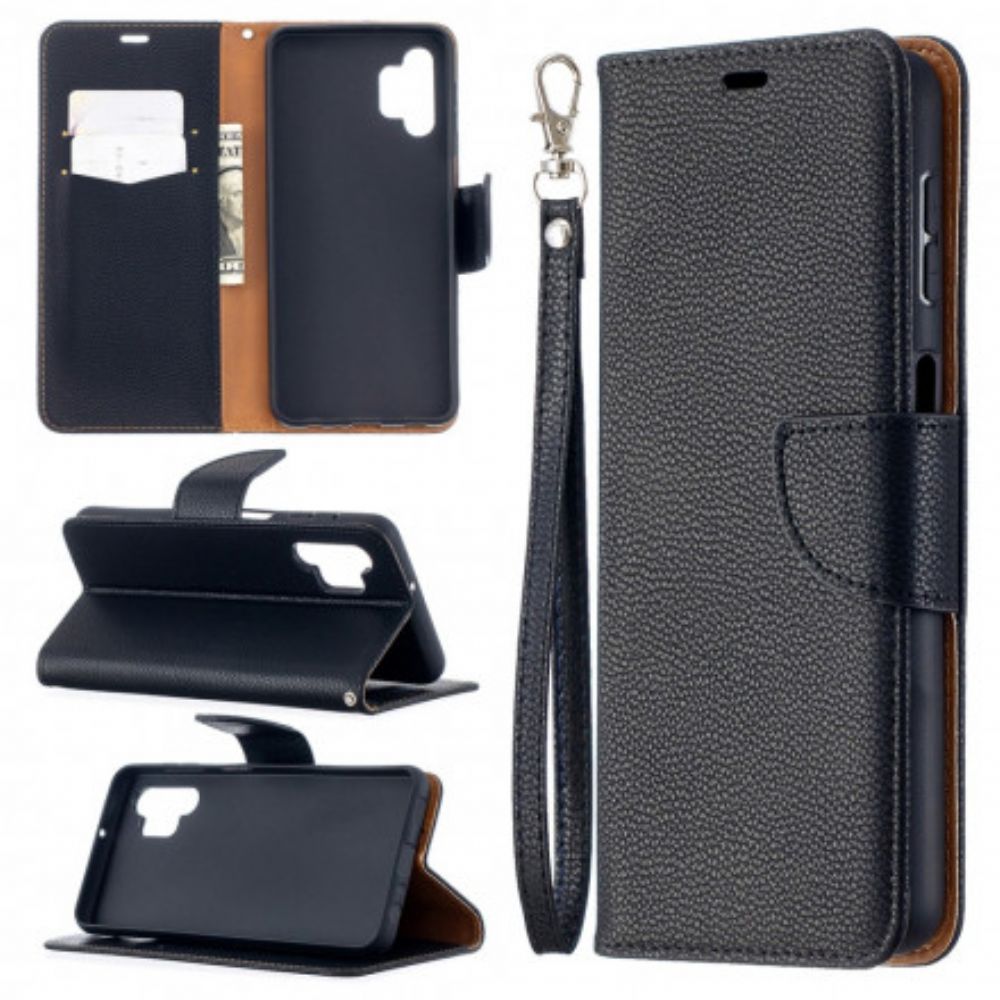 Flip Case Für Samsung Galaxy A32 5G Flip Case Litschi-klappe Schräg