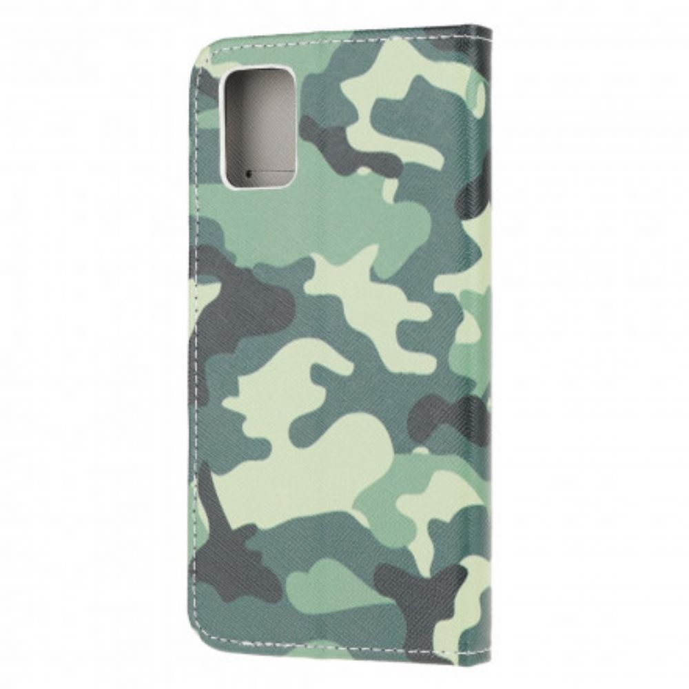 Flip Case Für Samsung Galaxy A32 5G Militärische Tarnung