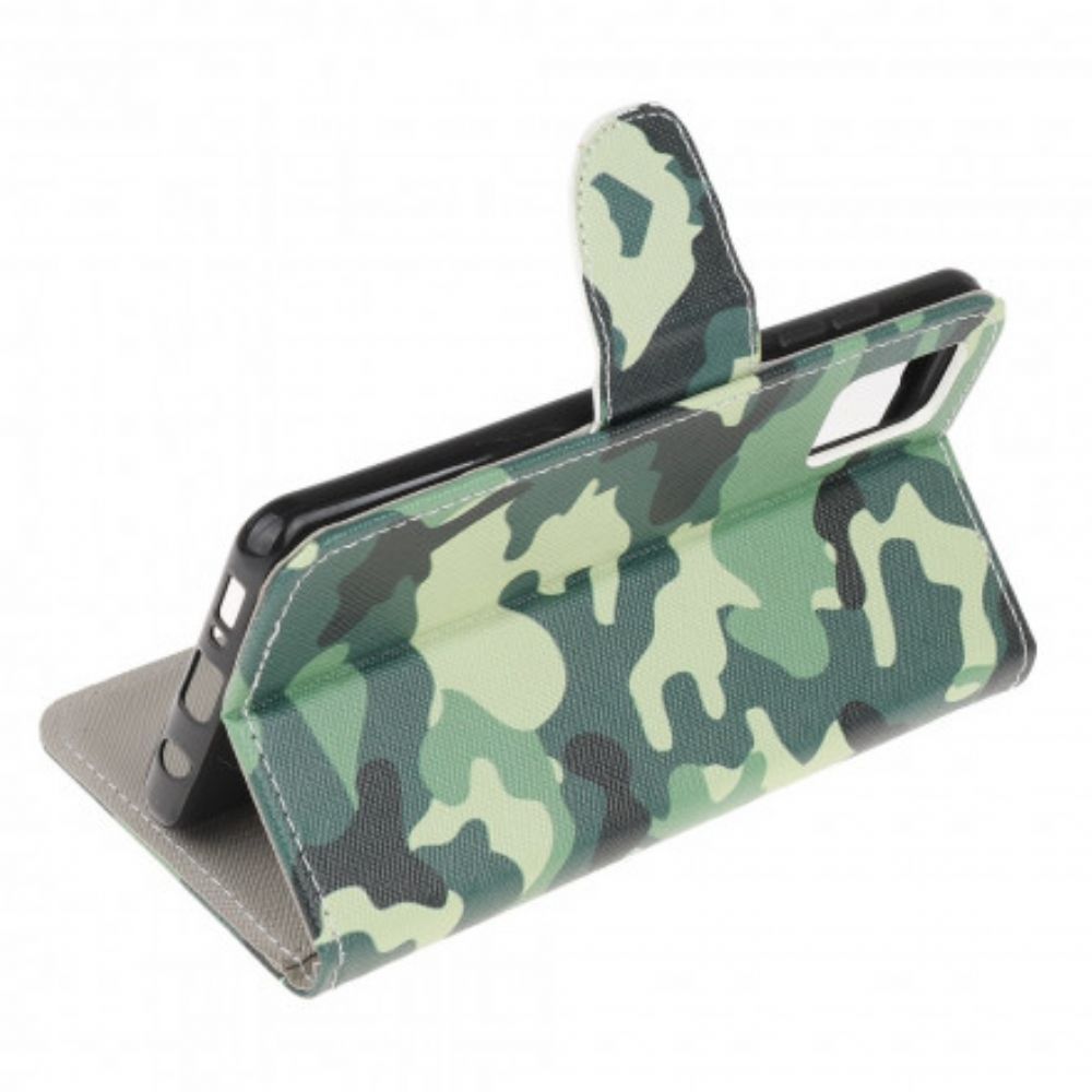 Flip Case Für Samsung Galaxy A32 5G Militärische Tarnung