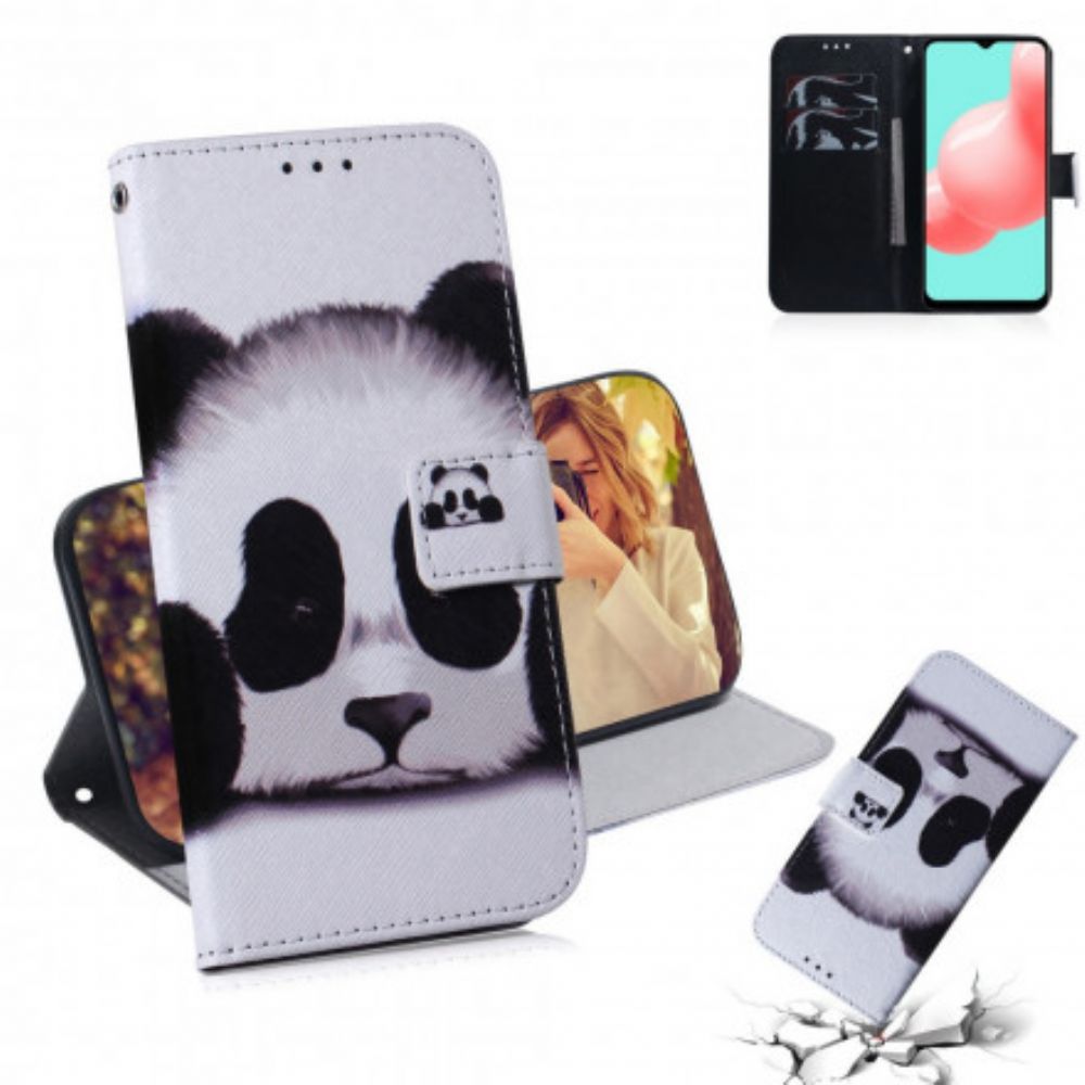 Flip Case Für Samsung Galaxy A32 5G Panda-gesicht