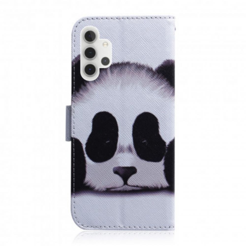 Flip Case Für Samsung Galaxy A32 5G Panda-gesicht