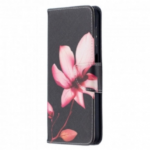 Flip Case Für Samsung Galaxy A32 5G Rosa Blume