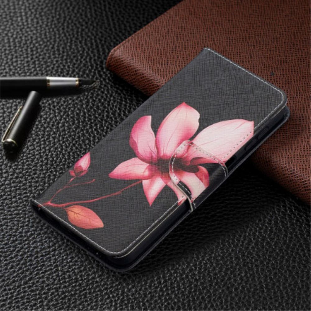 Flip Case Für Samsung Galaxy A32 5G Rosa Blume