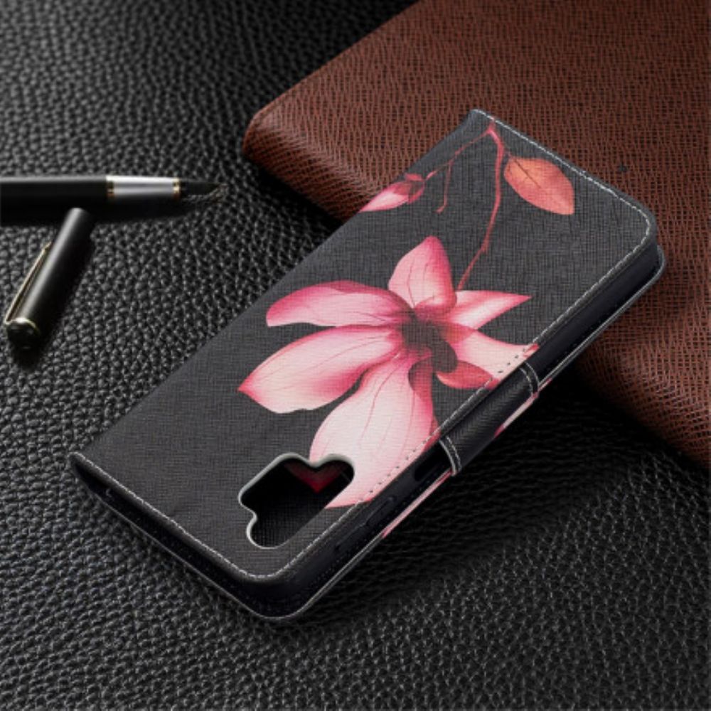 Flip Case Für Samsung Galaxy A32 5G Rosa Blume