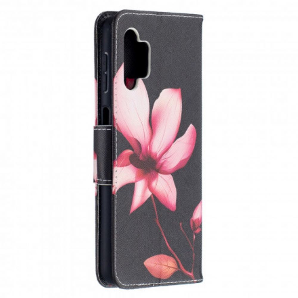 Flip Case Für Samsung Galaxy A32 5G Rosa Blume