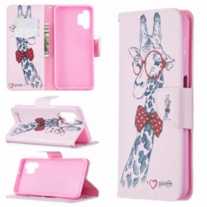 Flip Case Für Samsung Galaxy A32 5G Schlaue Giraffe