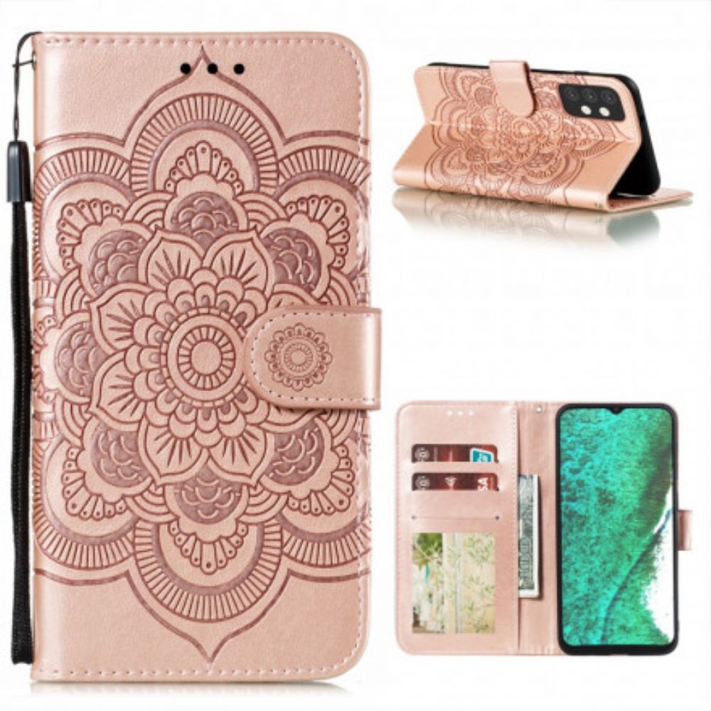 Flip Case Für Samsung Galaxy A32 5G Volles Mandala