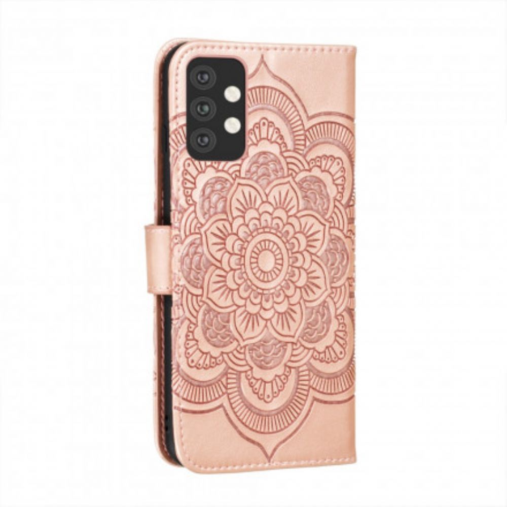 Flip Case Für Samsung Galaxy A32 5G Volles Mandala