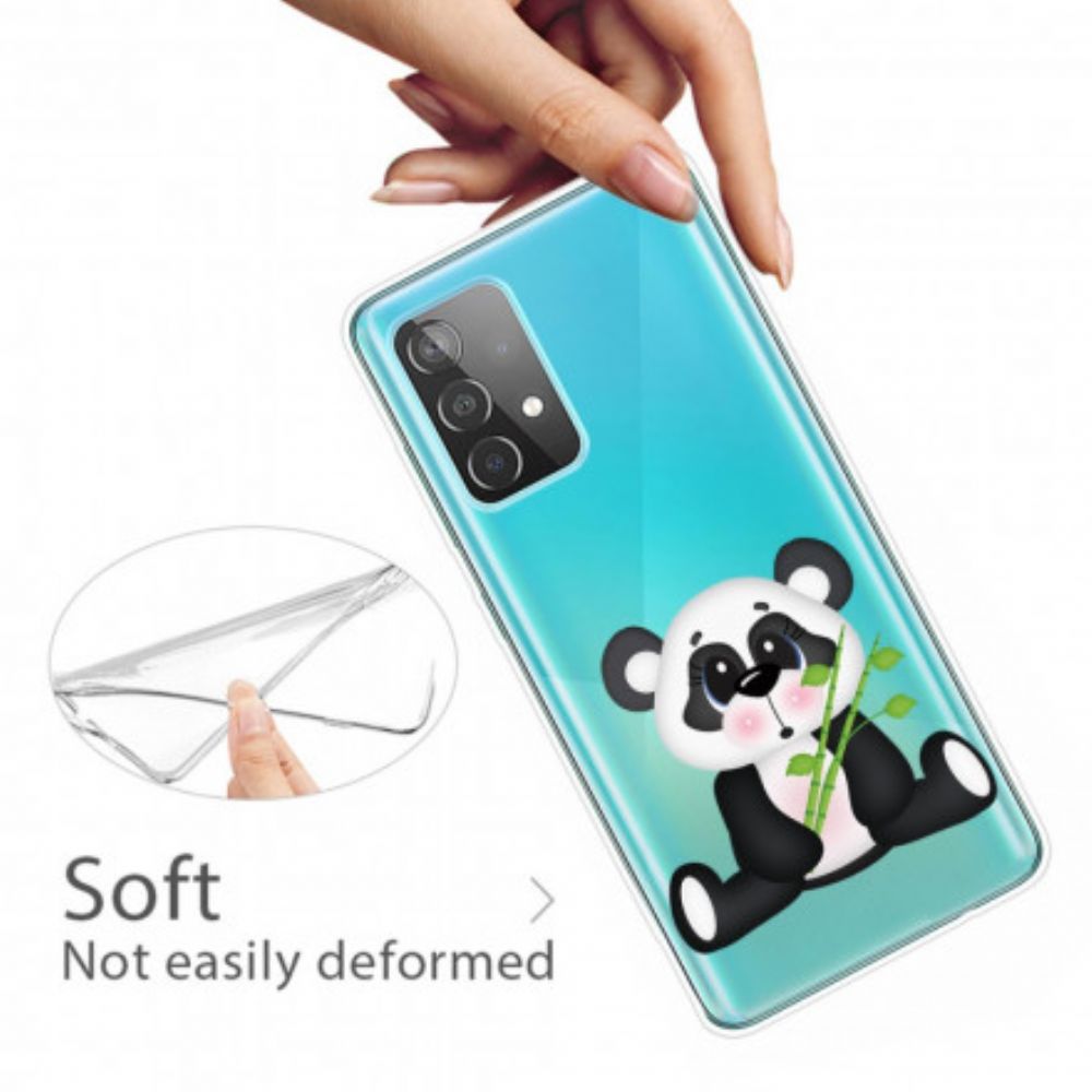 Hülle Für Samsung Galaxy A32 5G Transparenter Trauriger Panda