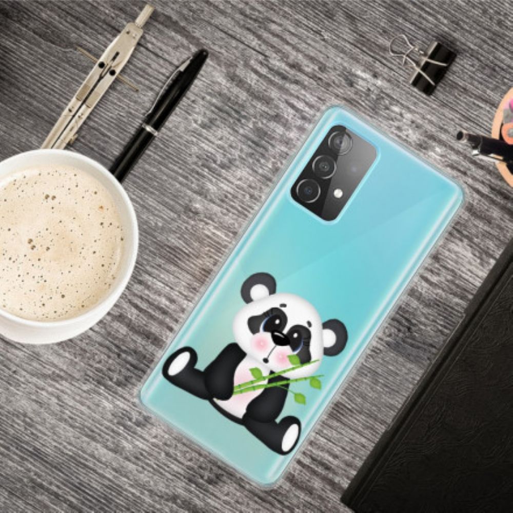 Hülle Für Samsung Galaxy A32 5G Transparenter Trauriger Panda