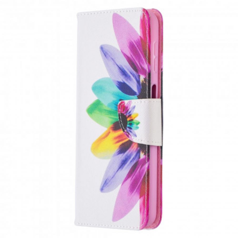 Lederhüllen Für Samsung Galaxy A32 5G Aquarell Blume