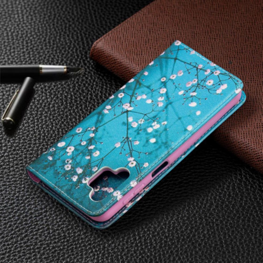 Schutzhülle Für Samsung Galaxy A32 5G Flip Case Blühende Zweige