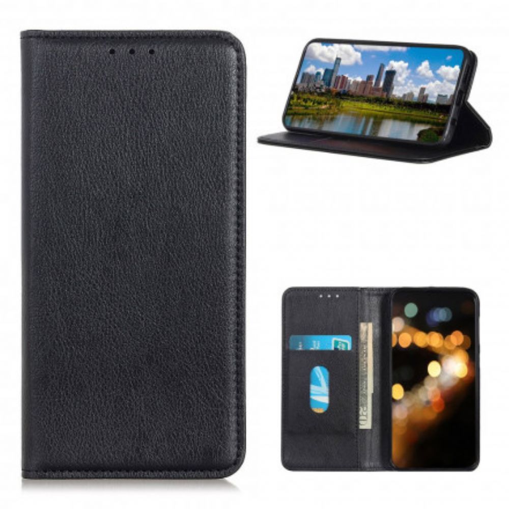 Schutzhülle Für Samsung Galaxy A32 5G Flip Case Elegance Litschi-spaltleder