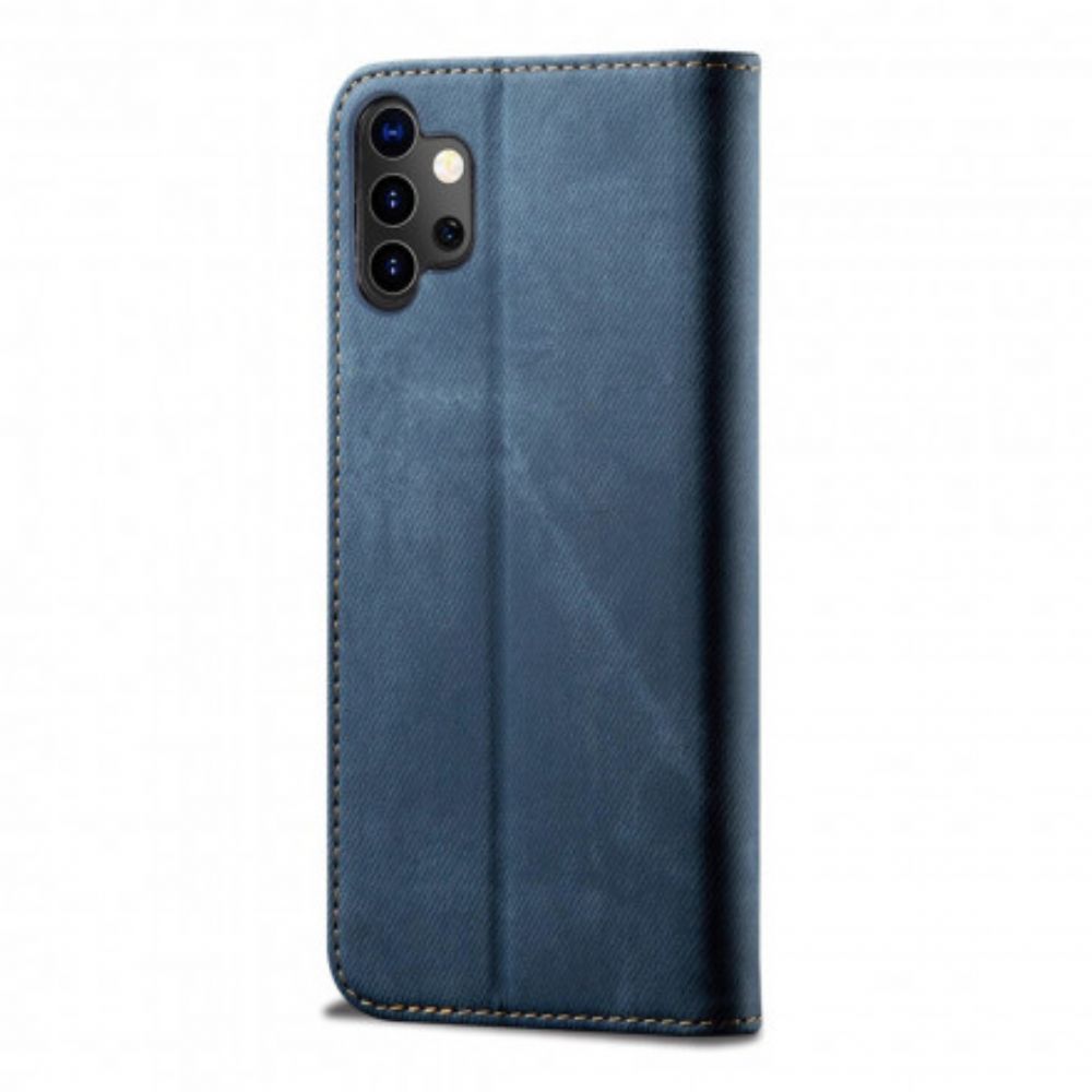 Schutzhülle Für Samsung Galaxy A32 5G Flip Case Jeansstoff