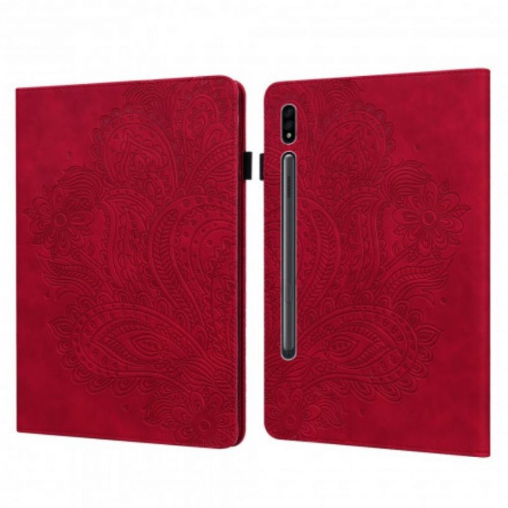 Case Für Samsung Galaxy Tab S8 / Tab S7 Blumendruck