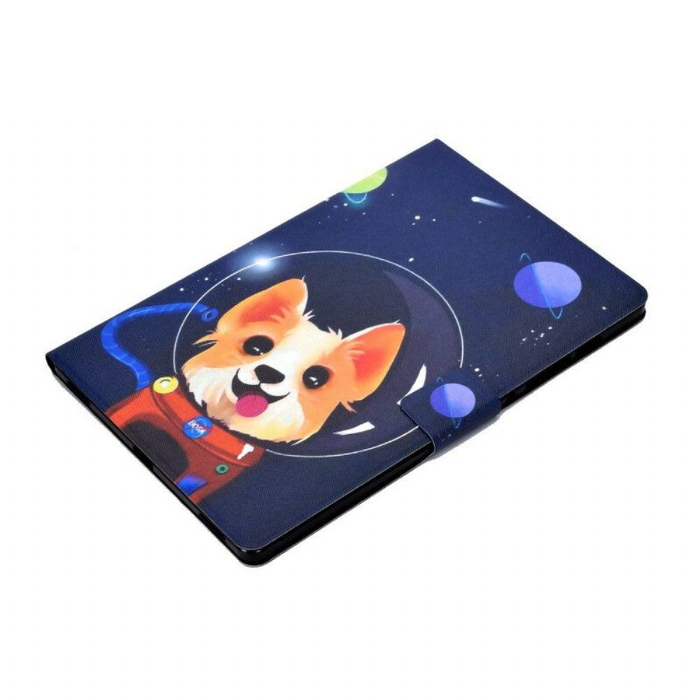 Flip Case Für Samsung Galaxy Tab S8 / Tab S7 Weltraumhund