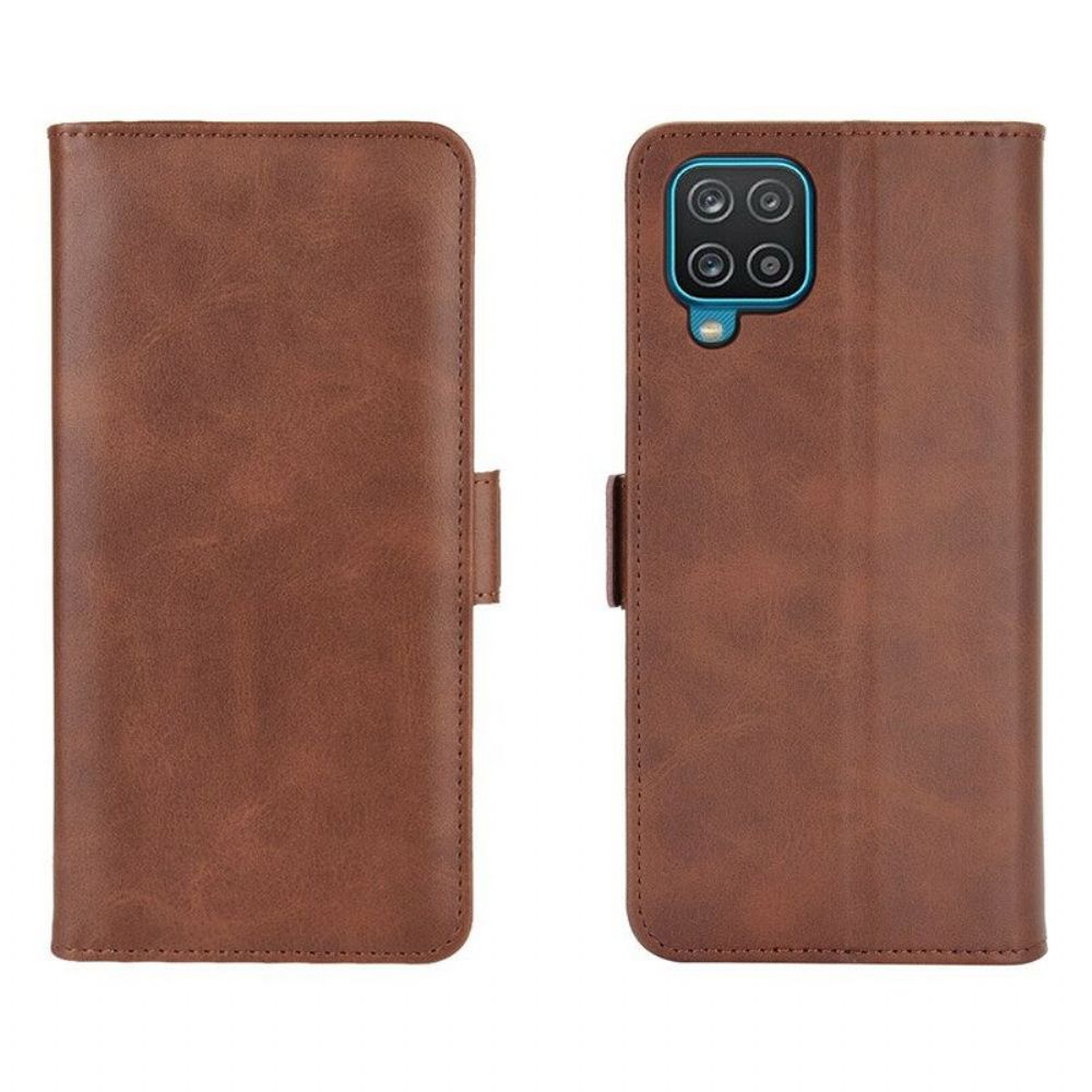 Flip Case Für Samsung Galaxy M12 / A12 Flip Case Doppelte Klappe