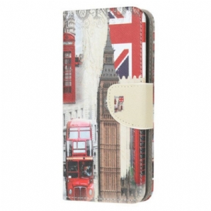 Flip Case Für Samsung Galaxy M12 / A12 Londoner Leben