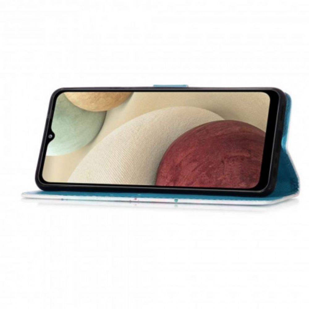 Flip Case Für Samsung Galaxy M12 / A12 Pastell-traumfänger