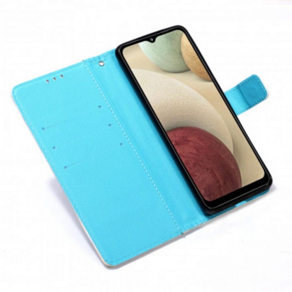 Flip Case Für Samsung Galaxy M12 / A12 Pastell-traumfänger