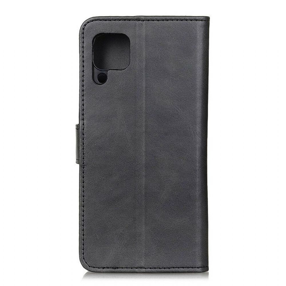 Flip Case Für Samsung Galaxy M12 / A12 Retro-mattledereffekt