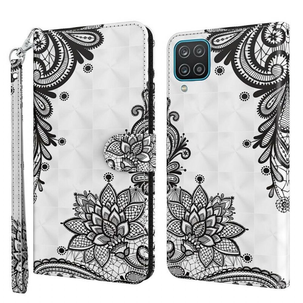 Flip Case Für Samsung Galaxy M12 / A12 Schicke Spitze